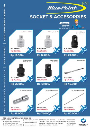 FA Socket & Accesorries Catalog Blue Point - Clerance sale
