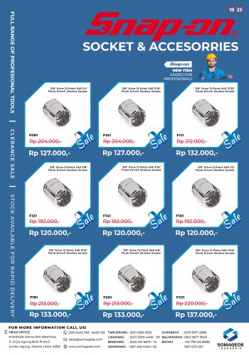 FA Socket & Accesorries Catalog Hal 18 - Clerance sale