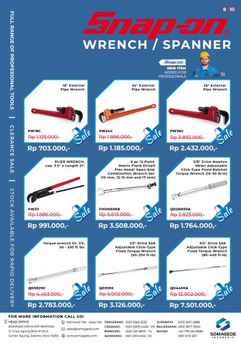 FA Tools & Equipment Catalog - Clerance sale - Hal 8