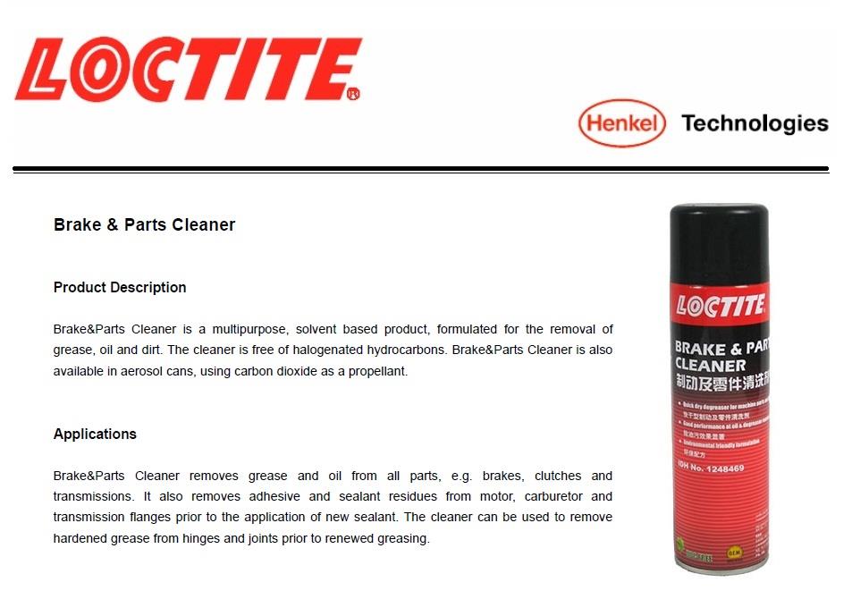Loctite Brake & Parts Cleaner 550ml